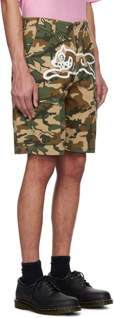 Shorts BBC IceCream ICECREAM Running Dog Woodland Camo Cargo Shorts Grøn | IC24S37, 1