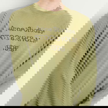 T-shirt Acne Studios Edden U 1996 Long Sleeve T-Shirt, Size X-Small Grøn | CL0197-AB7, 5
