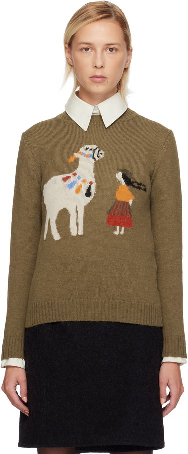 Sweater Max Mara Weekend Nitra Knit Graphic Sweater Grøn | 2525366292600, 0