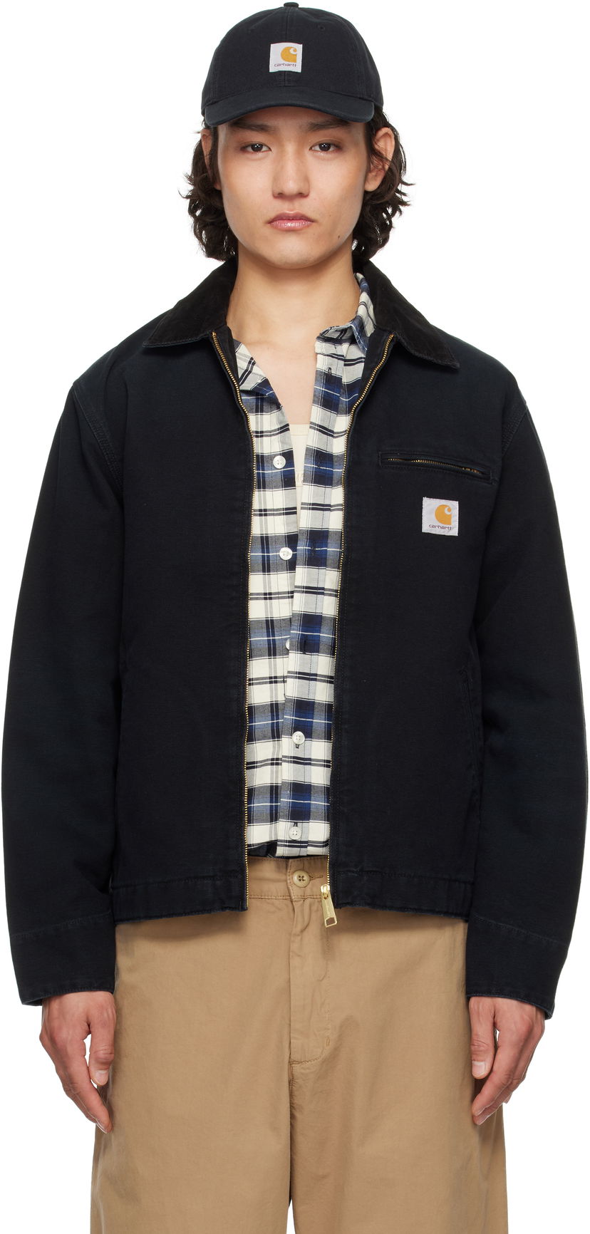 Jakke Carhartt WIP Detroit Zip-Up Jacket Sort | I034819