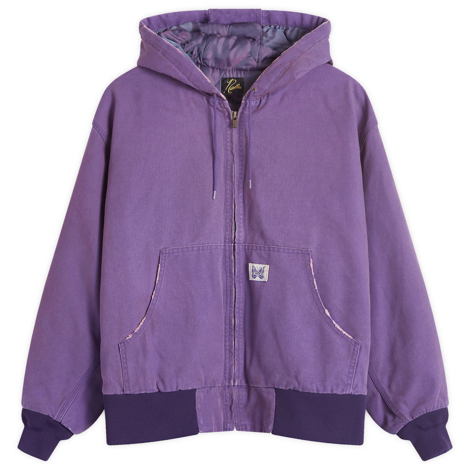 Jakke Needles Women's Zipped Work Lilla | PU193-PURP, 0