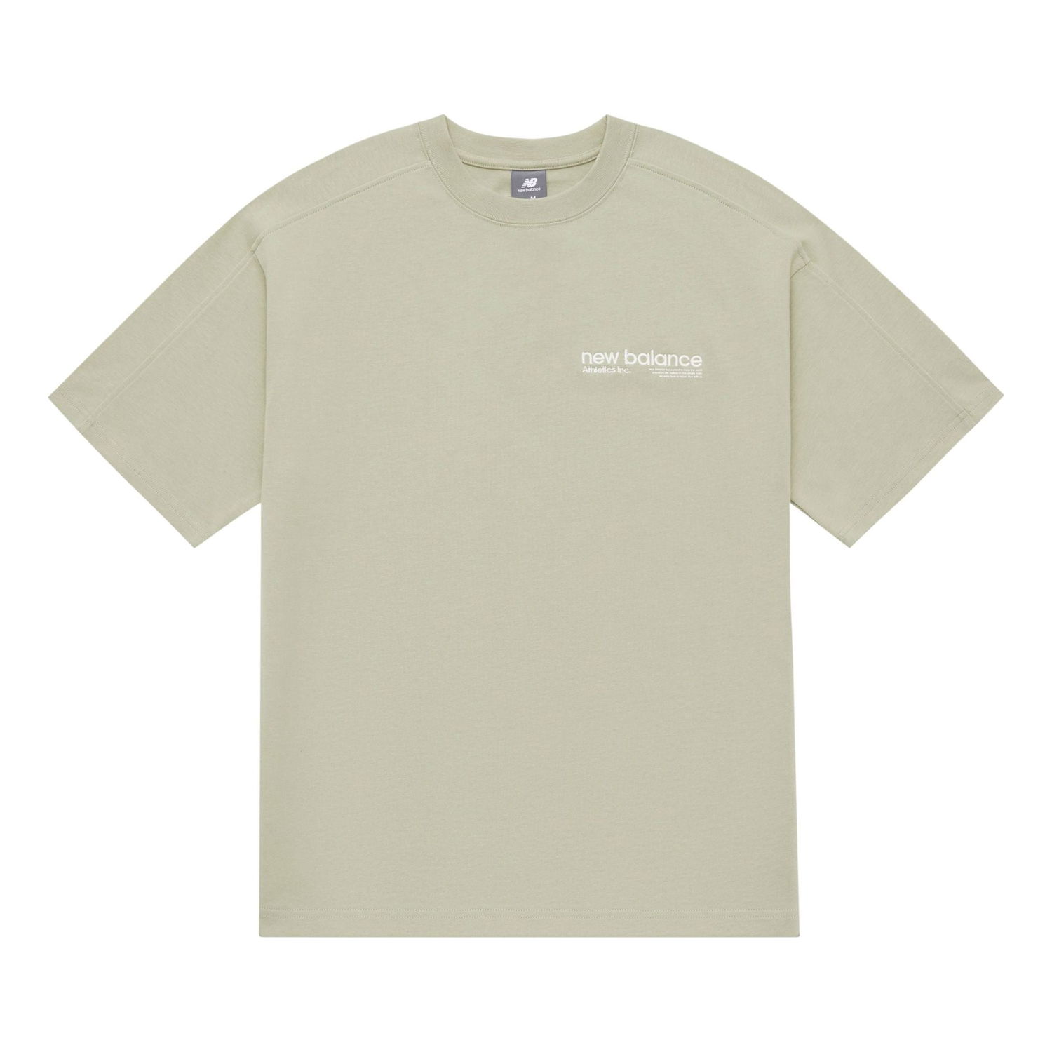 T-shirt New Balance Wordmark Logo T-Shirt Grøn | AMT42301-OVN, 0