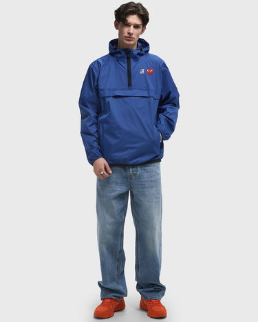Vindjakke Comme des Garçons PLAY x K-Way Half Zip Hooded Jacket Blå | AZ J502 051 2, 2