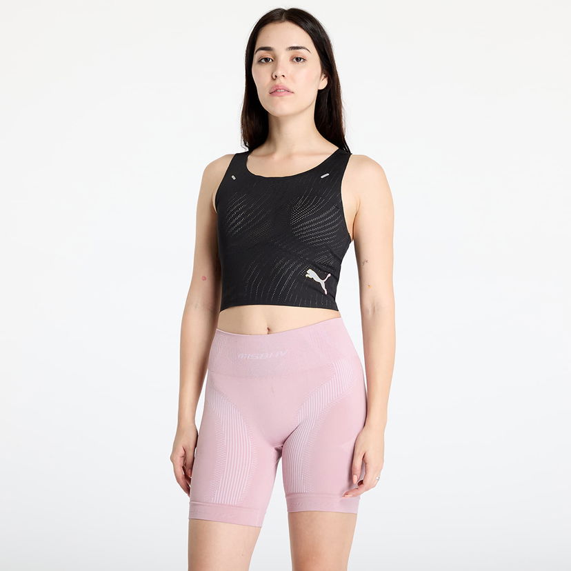 T-shirt Puma Top Run Ultraspun Crop Top W Black Sort | 52506090