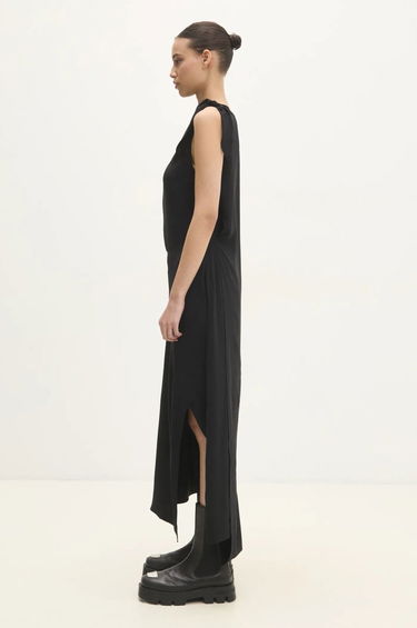 Kjole Samsoe Samsoe Samsoe Samsoe One-Sleeve Maxi Dress Sort | F24400148, 1