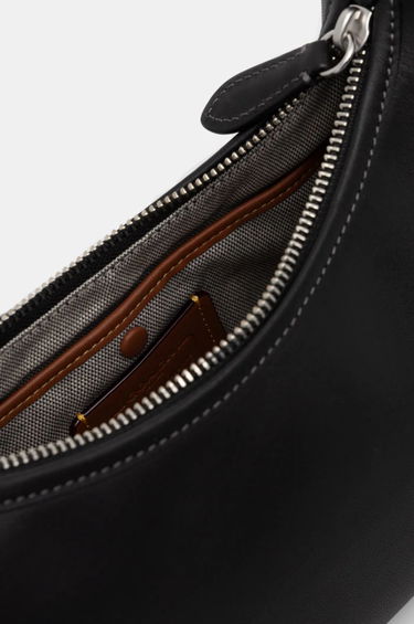 Skuldertaske Coach Leather Shoulder Bag with Chain Strap Sort | CW640, 4
