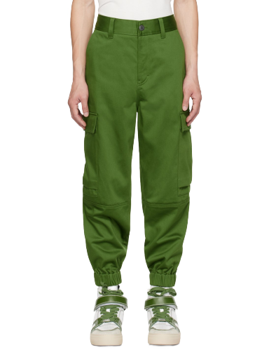 Cargo bukser AMI Cuffs Cargo Pants Grøn | HTR210.CO0009