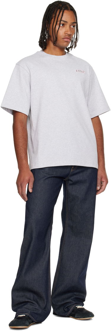 T-shirt Casablanca 'Casablanca' Logo Patch T-shirt Grå | M-AW25-JTS-044-02, 3