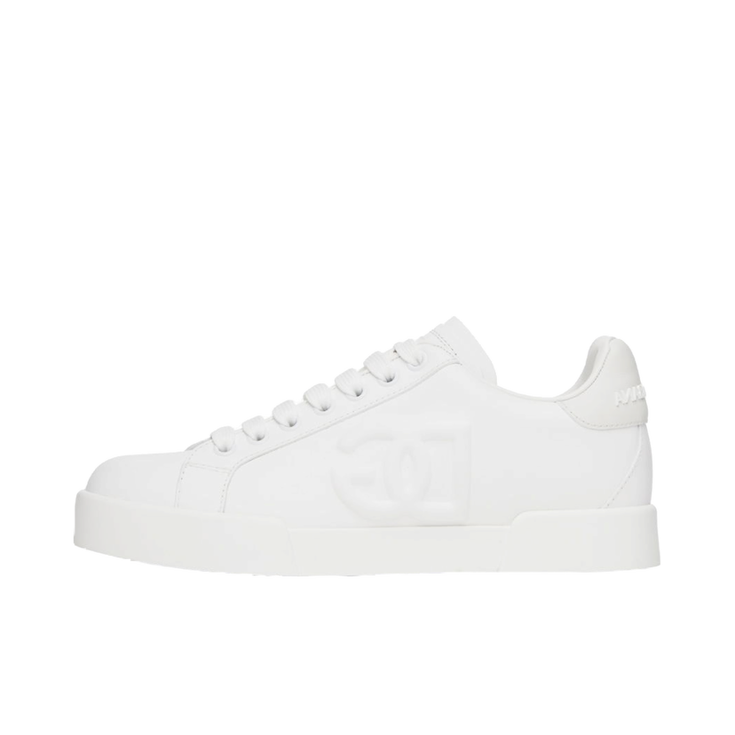 Sneakers og sko Dolce & Gabbana White Portofino DG Sneakers Hvid | CK1545AG084