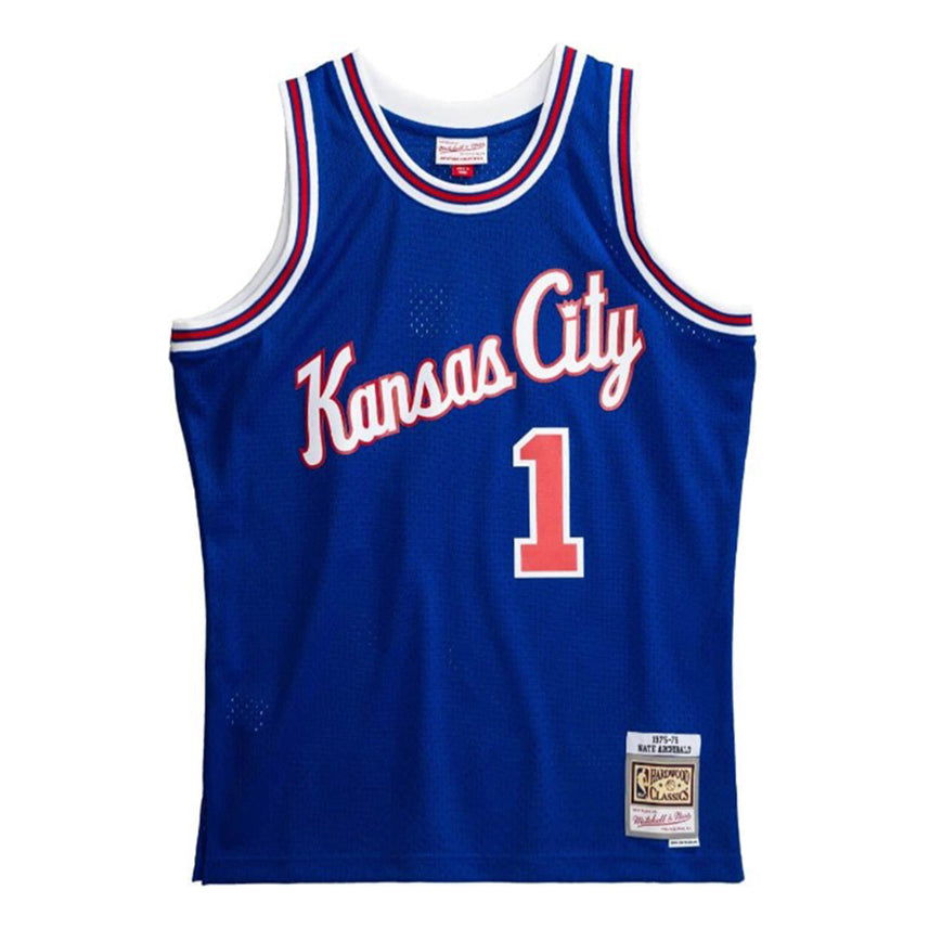 Tanktop Mitchell & Ness Mitchell & Ness NBA Swingman Kansas City Kings Nate Archibald Jersey Blå | SMJYLG19109-KCKROYA75NAR, 0