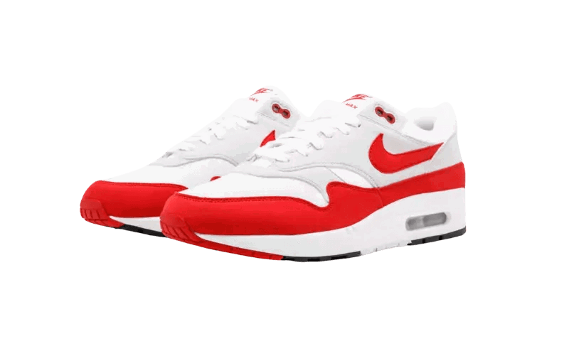 Sneakers og sko Nike Air Max 1 Anniversary Red (2017/2018 Restock Pair) Rød | 908375-103, 1