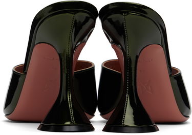 Sneakers og sko Amina Muaddi Lupita Slipper Heeled Sandals Grøn | LUPITA SLIPPER MIRROR, 1
