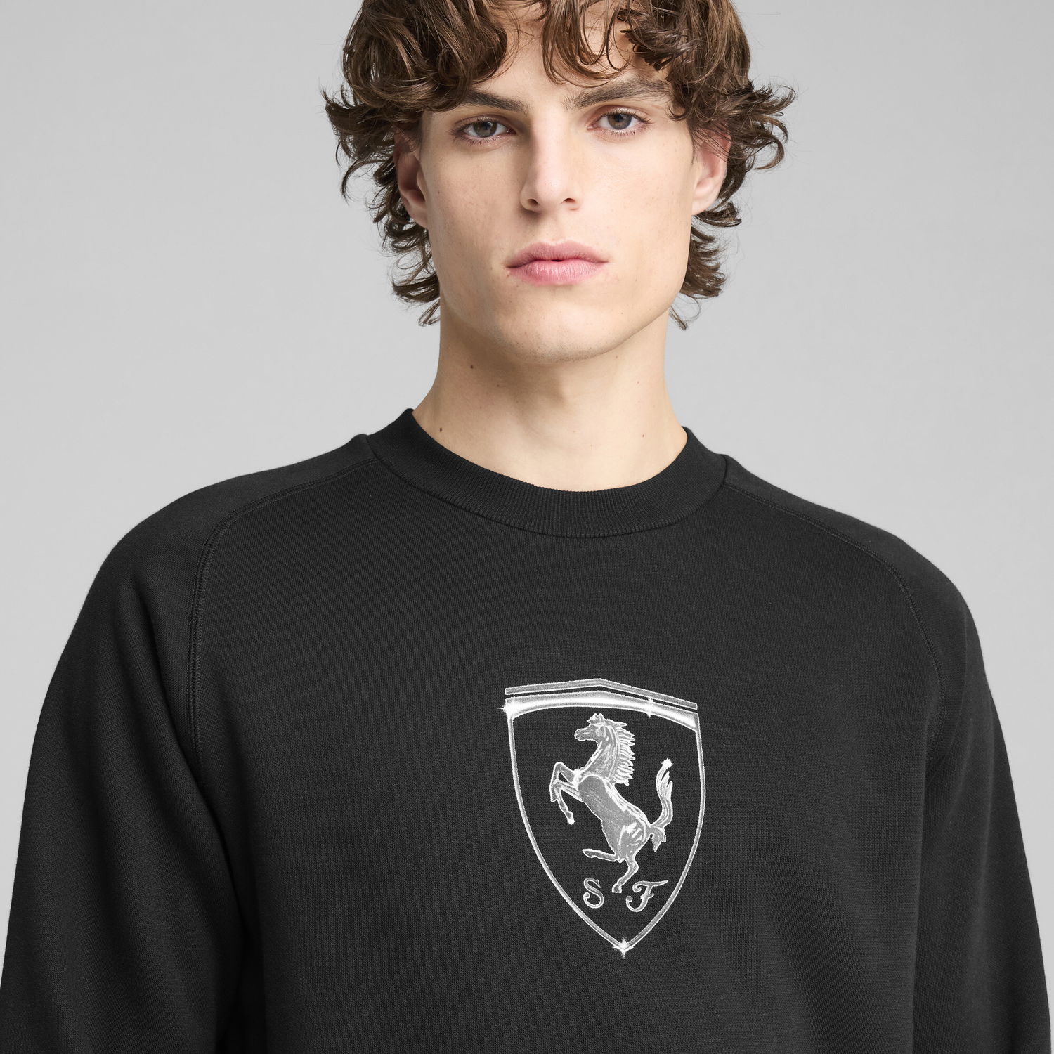 Sweatshirt Puma Scuderia Ferrari HP Race Big Shield Sweatshirt Sort | 630193_01, 1