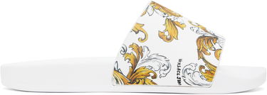 Sneakers og sko Versace Versace Jeans Couture Outline Barocco Pool Slides Hvid | E78YA3SQ4_EZS365, 0