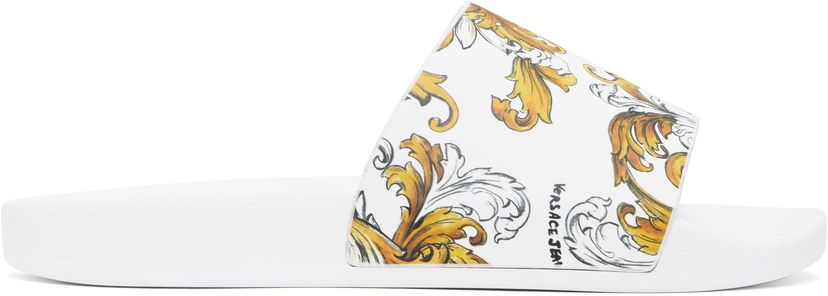 Sneakers og sko Versace Versace Jeans Couture Outline Barocco Pool Slides Hvid | E78YA3SQ4_EZS365