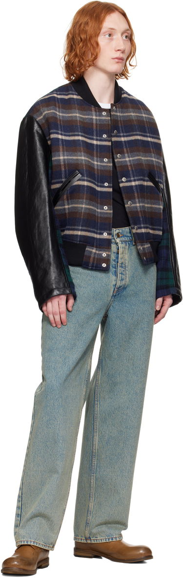 Jeans Marine Serre Marine Serre Moon Laser Baggy Jeans Blå | MPA070A CDEN0003, 3
