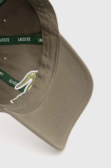 Kasket Lacoste Adjustable Organic Cotton Twill Cap Sort | RK9871, 3