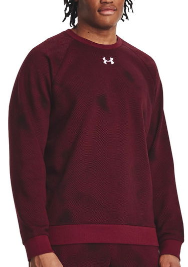 Sweatshirt Under Armour Rival Fleece Printed Crew Sweat Bourgogne | 1379756-600, 0