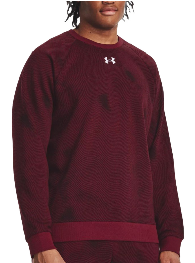Sweatshirt Under Armour Rival Fleece Printed Crew Sweat Bourgogne | 1379756-600