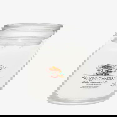 Stearinlys Yankee Candle Scented Candle London Christmas Tea, Medium Jar, 2 Wicks Hvid | 42194, 0
