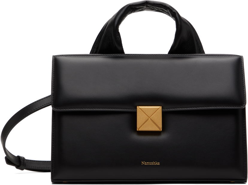 Håndtaske Nanushka Nanushka Sandi Lock Bag Sort | NW25CRBG01299