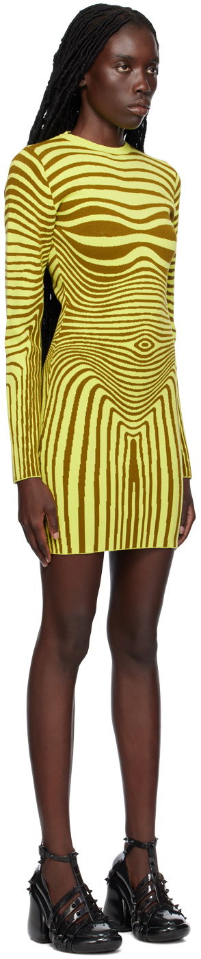 Kjole Jean Paul Gaultier Jean Paul Gaultier 'The Body Morphing' Minidress Gul | 23/12-F-RO058-M046-4144, 1