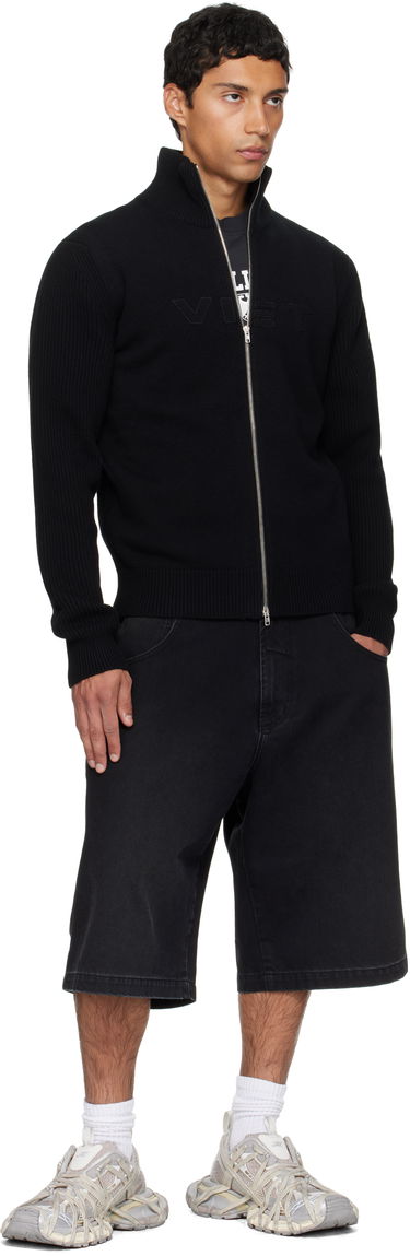 Sweater VETEMENTS VETEMENTS 'VET' Zip-Up Sweater Sort | UH76KN400B, 3