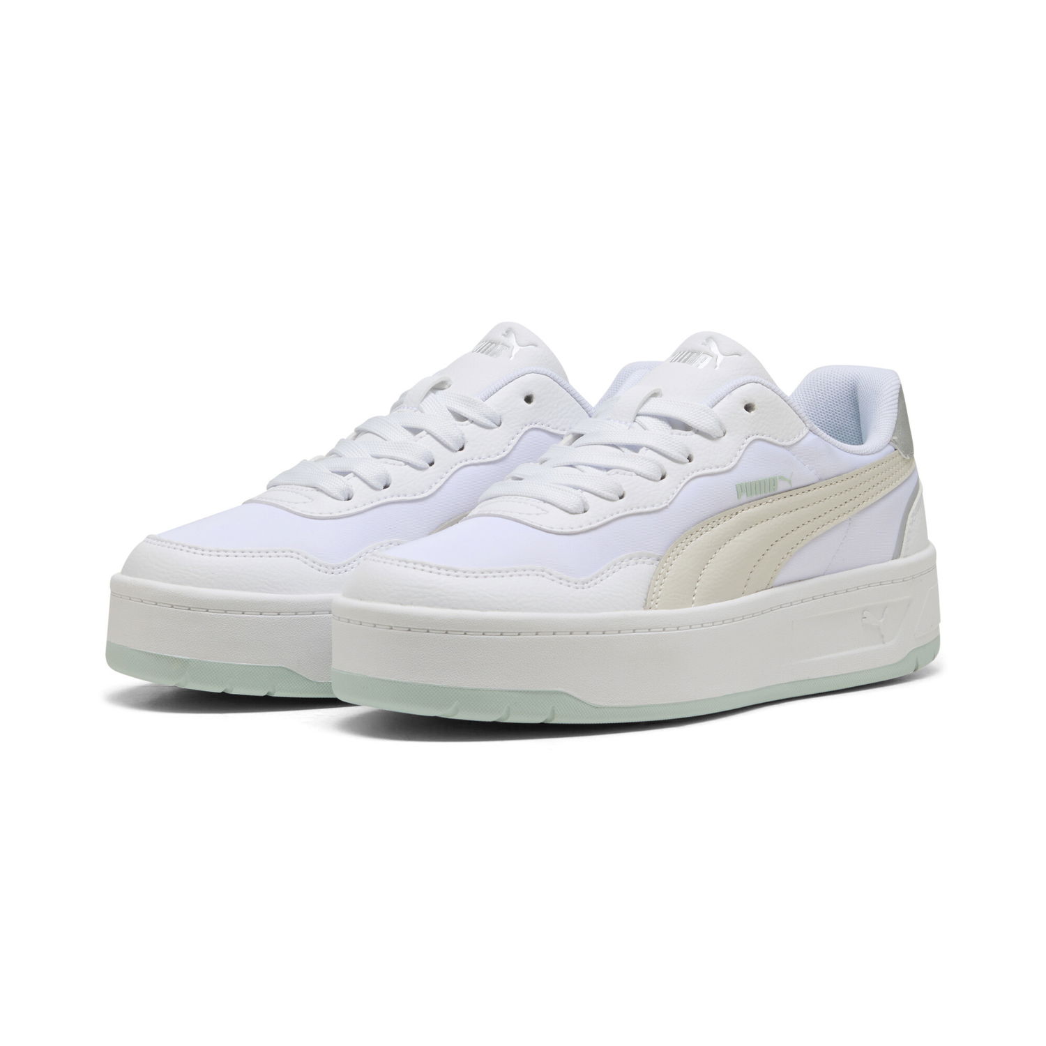 Sneakers og sko Puma Court Lally Skye Aqua Metallics Hvid | 401613_01, 1