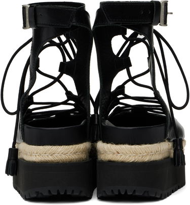 Skopleje sacai Sacai Ghillie Heeled Sandals Sort | 25-07920, 1