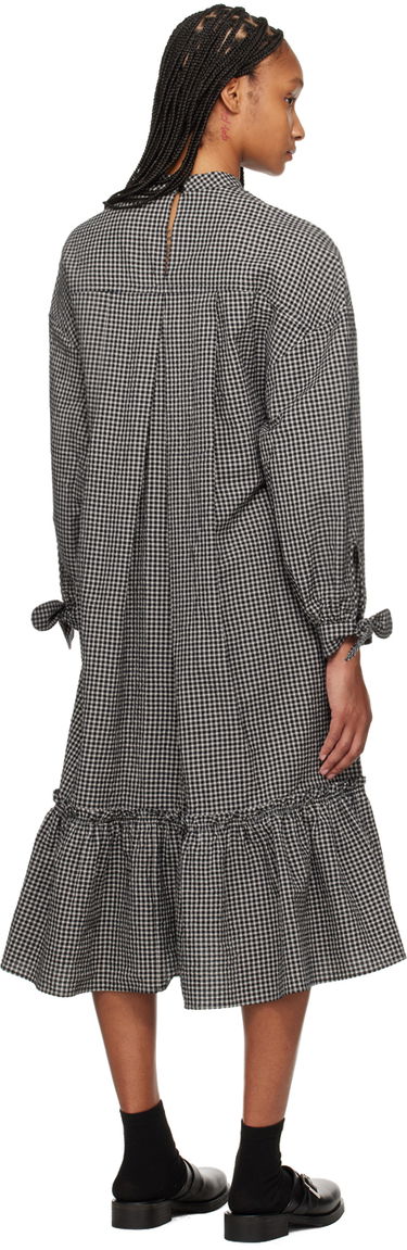 Kjole YMC YMC Rushmore Gingham Midi Dress Sort | Q1WAI, 2