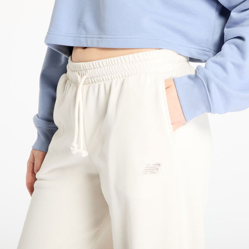 Træningsdragt New Balance Women's Essentials Fleece Sweatpants Hvid | NBWP51503LIN