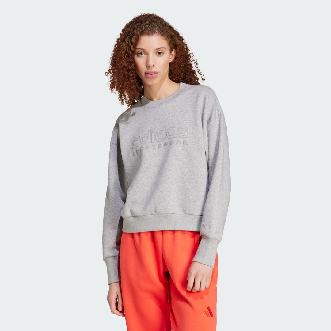 Sweater adidas Performance Loose Fleece Sweatshirt Grå | IY6839, 0
