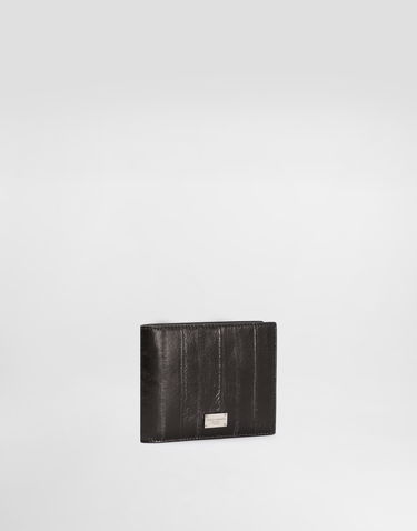 Tegnebog Dolce & Gabbana Dolce & Gabbana Eel Skin Bifold Wallet Sort | BP1321A8M2480999, 1