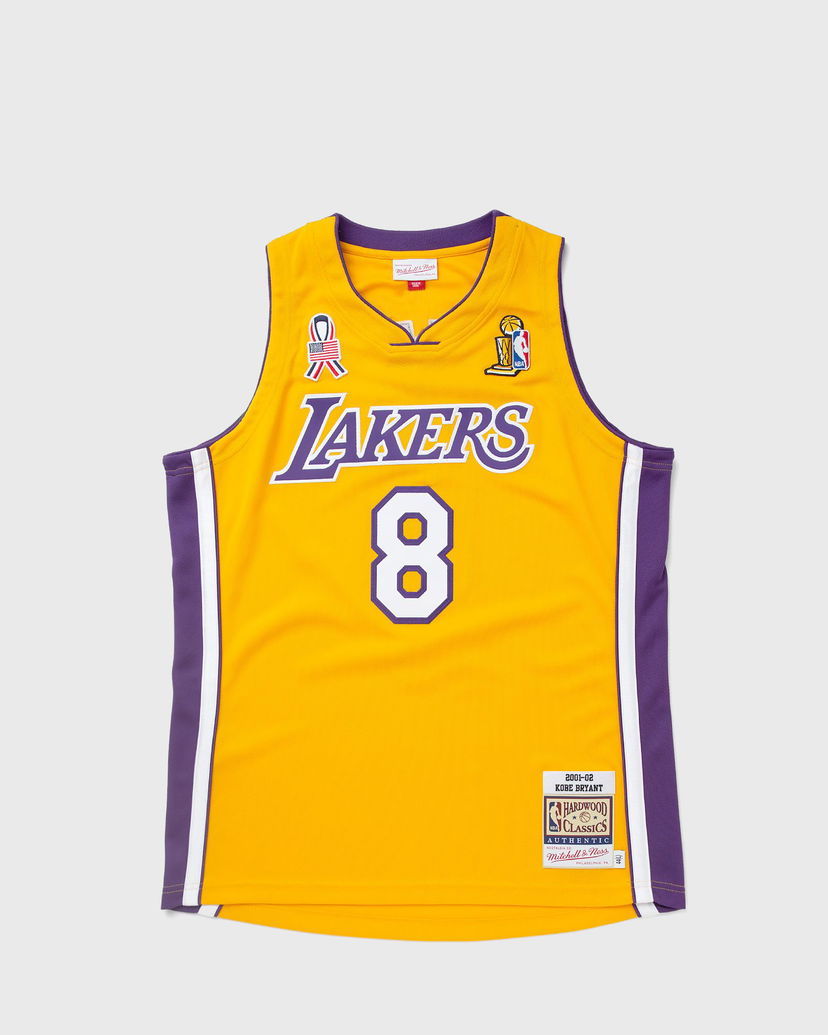 Jersey Mitchell & Ness NBA AUTHENTIC JERSEY LOS ANGELES LAKERS 2001-02 KOBE BRYANT #8 Gul | AJY41159-LAL01KBRLTGD