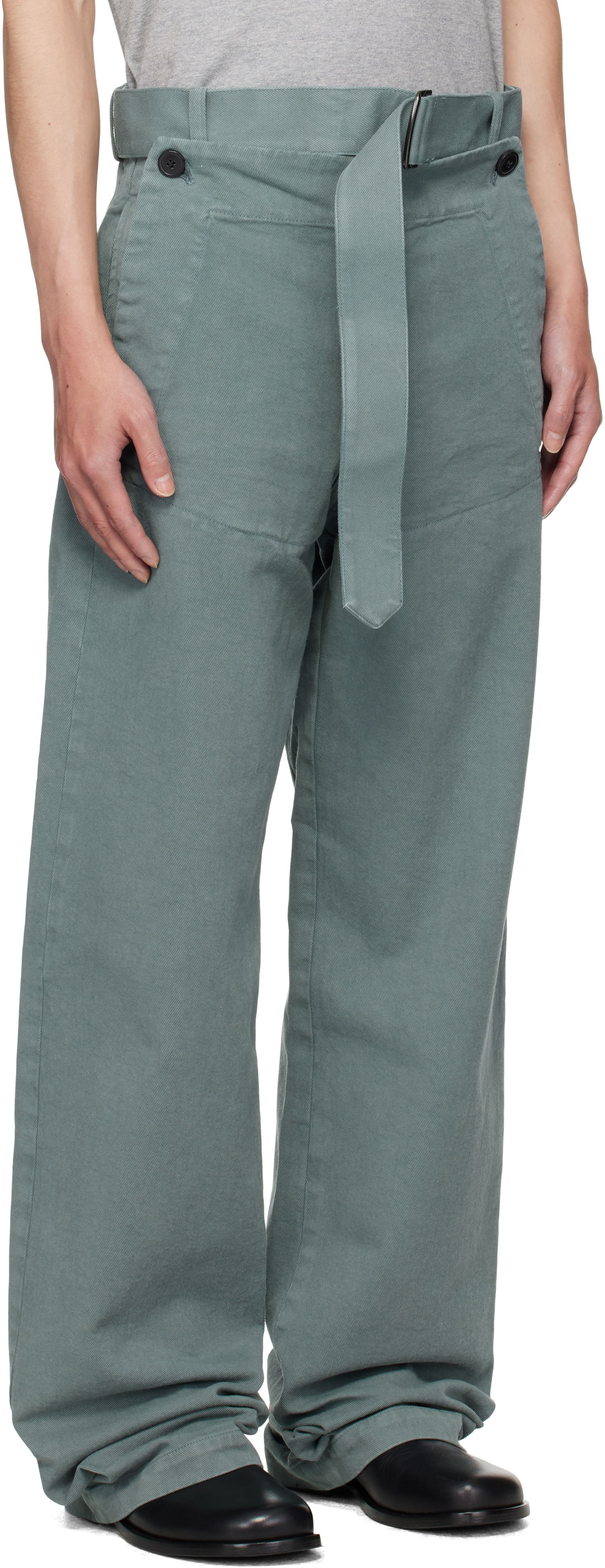 Bukser Dries Van Noten Dries Van Noten Sailor Trousers Grøn | 252-020985-2043, 1