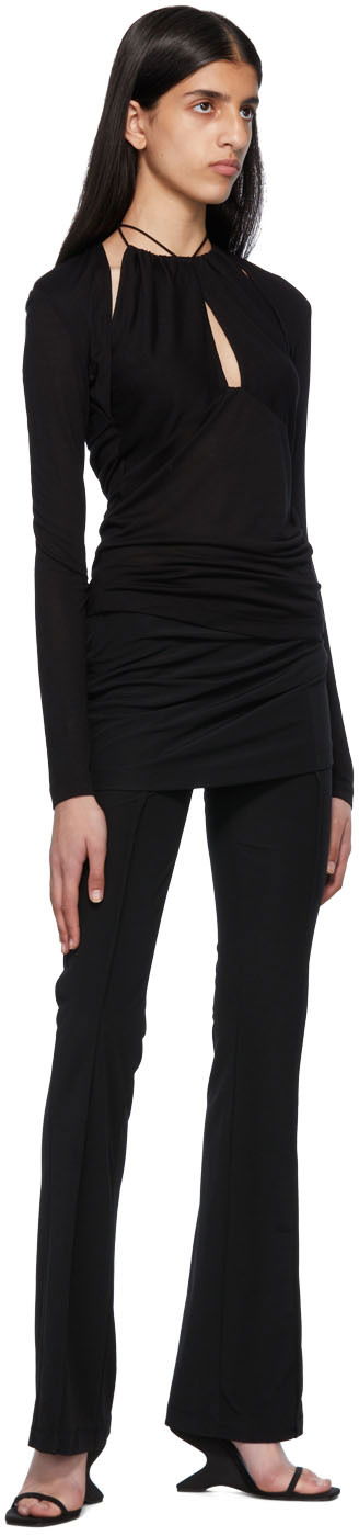 Tanktop Helmut Lang Halter Longsleeve Top Sort | Ls Halter Top, 3