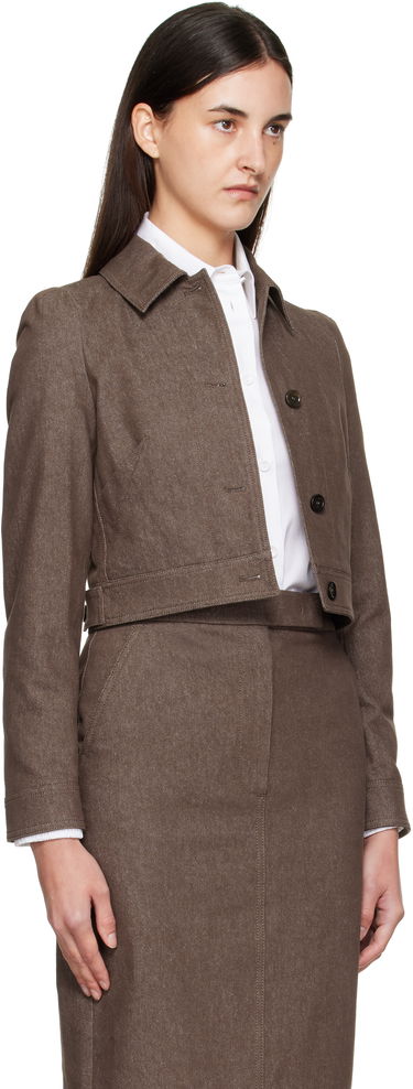 Jakke Max Mara Max Mara Carpa Cropped Jacket Brun | 2511041013600, 1
