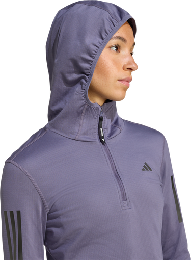 Sweatshirt adidas Originals Own the Run Hooded Running Top Lilla | jw9652, 3