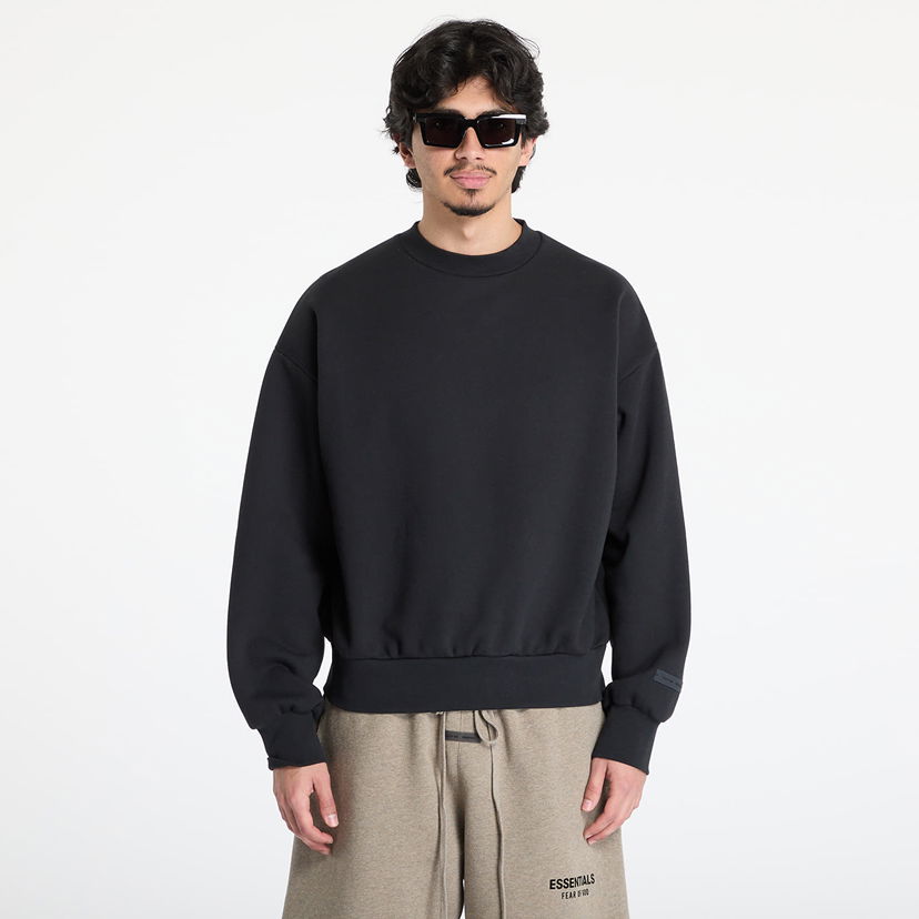 Sweater Fear of God Fear of God Essentials Classic Fit Fleece Crewneck XXS Sort | 192AS252040F-861