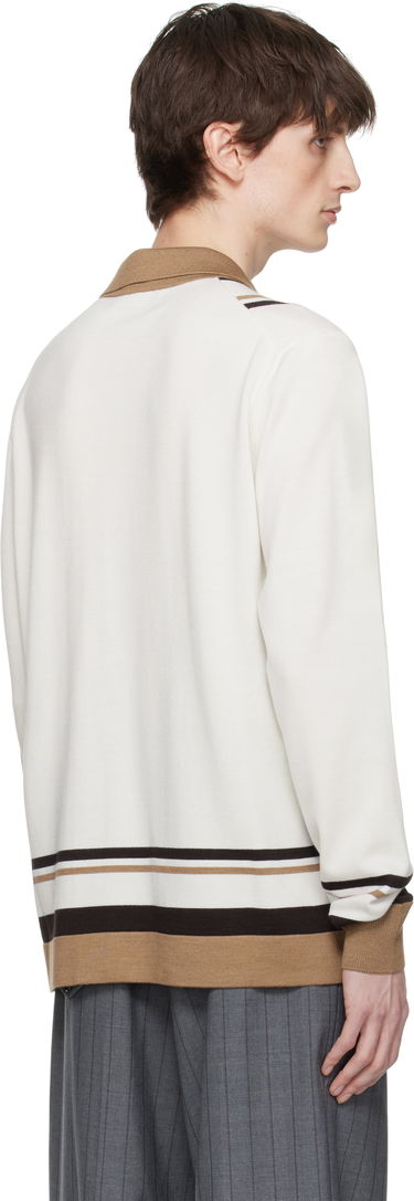 Sweater Dolce & Gabbana Dolce&Gabbana Wool DG Embroidery Cardigan Brun | GXV35ZJFMDU, 2