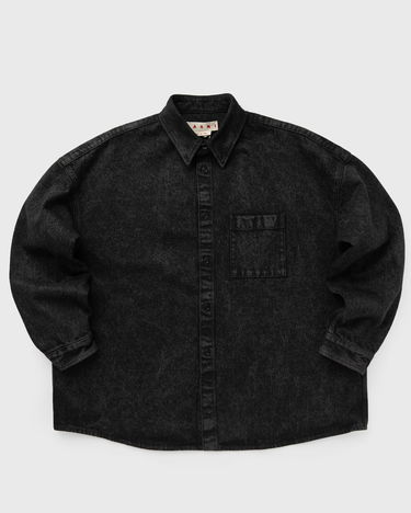 Skjorte Marni Acid Wash Denim Shirt Sort | CUJU0061A2-MMN99, 1