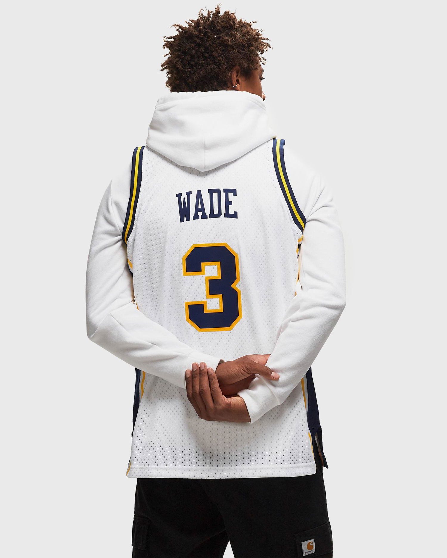 Jersey Mitchell & Ness NCAA SWINGMAN JERSEY MARQUETTE 2002-03 DWYANE WADE #3 Hvid | SMJY6225-MAU02DWAWHIT, 1