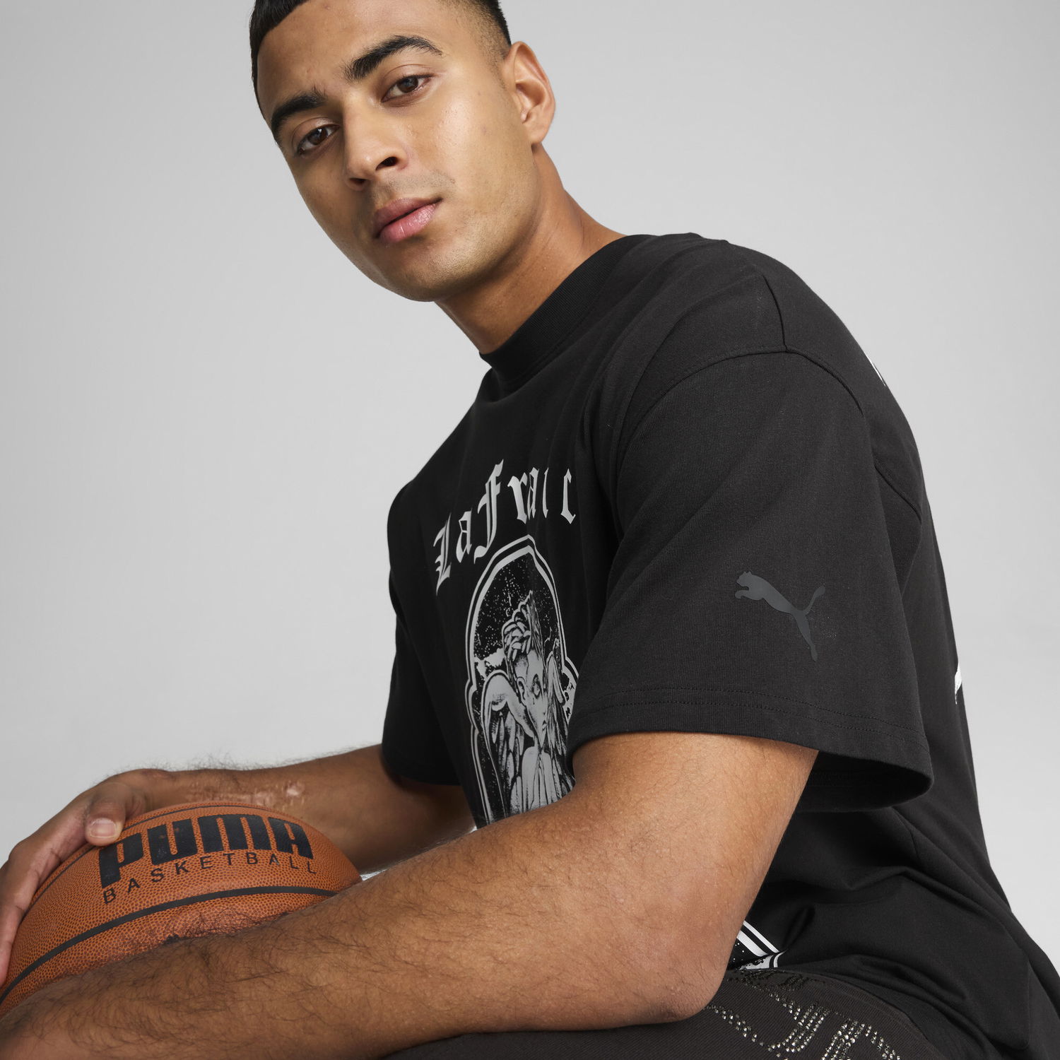 T-shirt Puma Hoops x LaFrancé Graphic T-Shirt Sort | 630778_01, 1