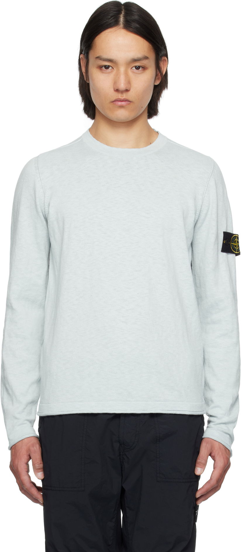 Sweater Stone Island Stone Island Cotton Nylon Sweater Grøn | K1S15 5100052 S00B0