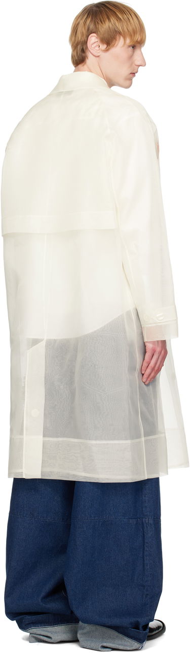 Frakker Simone Rocha Simone Rocha Carnation Car Coat Hvid | 2068 0360, 2