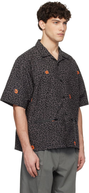 Skjorte UNDERCOVER UNDERCOVER Leopard Print Shirt Grå | UP1E4409-1, 1