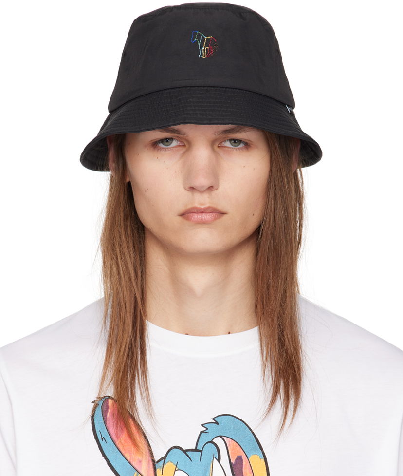 Kasket Paul Smith PS Paul Smith Zebra Logo Bucket Hat Sort | M2A-921DT-N097-79