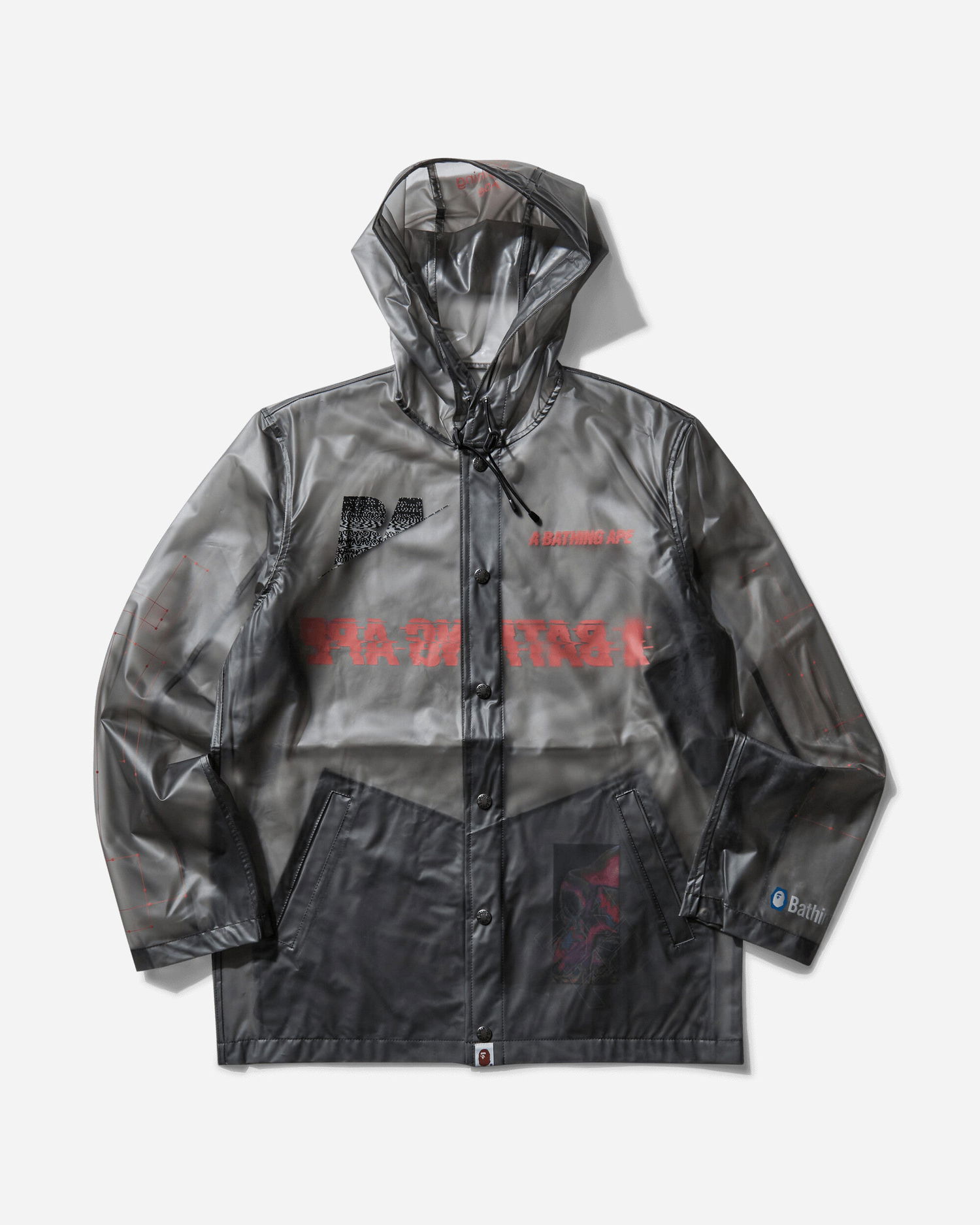 Regnfrakke BAPE Parka Grå | 1F80140014 001, 1