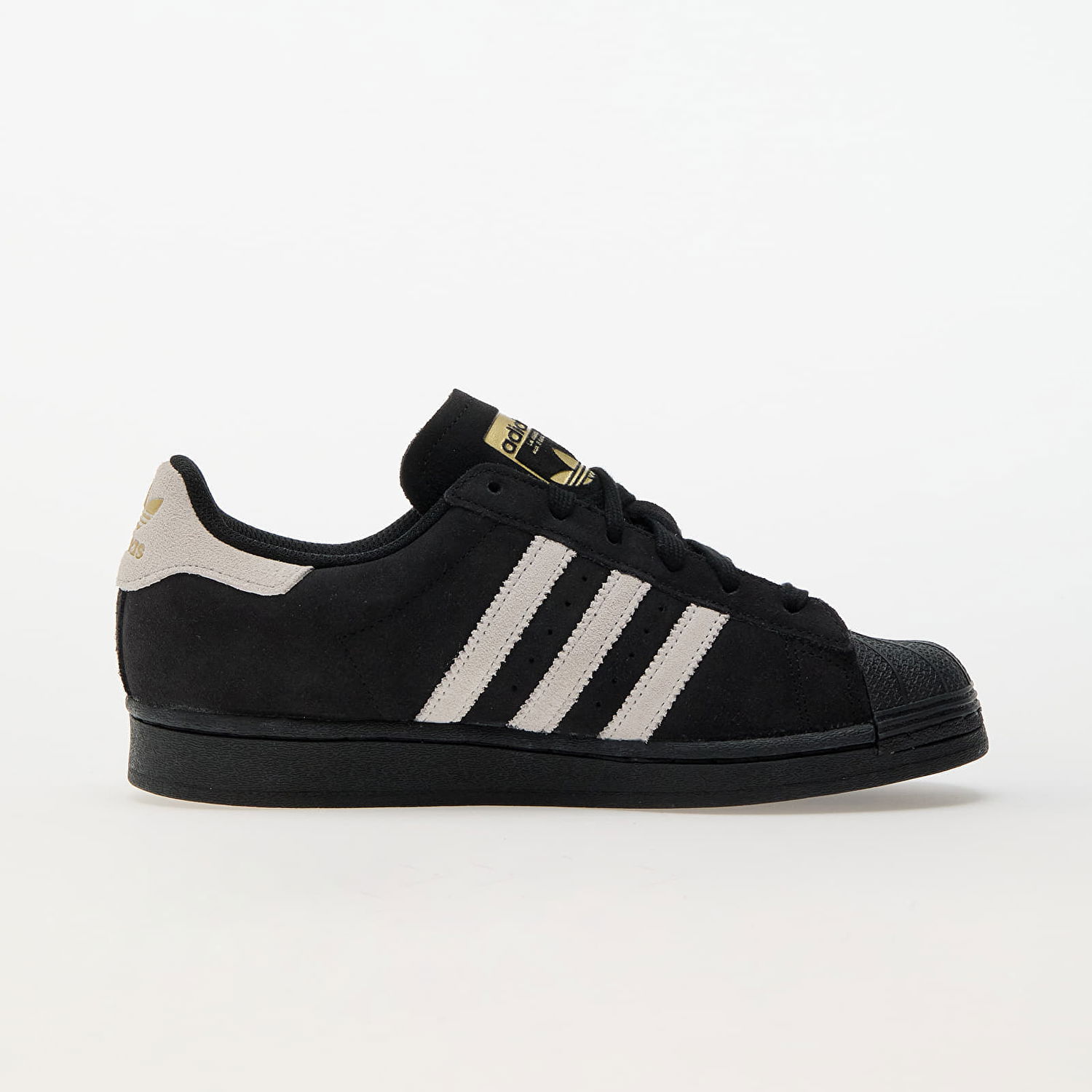 Sneakers og sko adidas Originals Superstar W Core Black/ Crystal White/ Mate Gold Sort | IE6525, 1