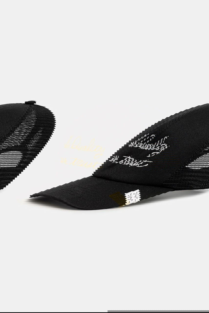 Kasket visvim goodyear ii Trucker Cap with 'In Quality We Trust' Embroidery Sort | 125103003009, 0